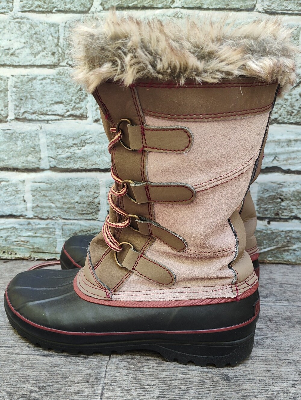 Khombu Northstar Fur Lined Snow Boots, Women's 7